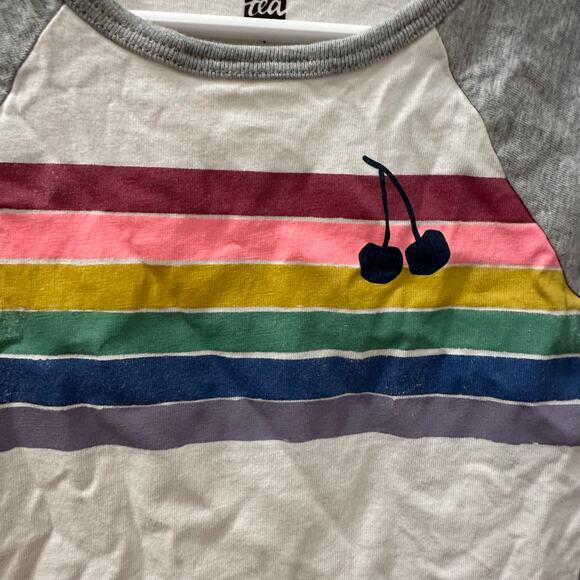 Tea Collection Rainbow Cherry Raglan Long Sleeve Shirt - Picture 3 of 6